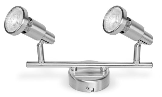 540545 REGLETA LED 2 FOCOS 2,6W NIQUEL 2700K LEDVANCE