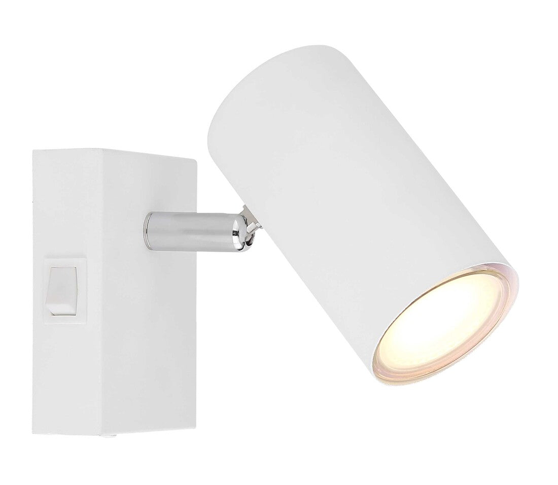 57911-1W WHITE METAL SPOTLIGHT 1XGU10 25W ROBBY GLOBE