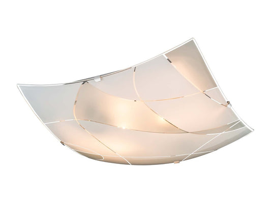 40403-2 LAMPARA DE TECHO 2XE27 60W PARANJA GLOBO