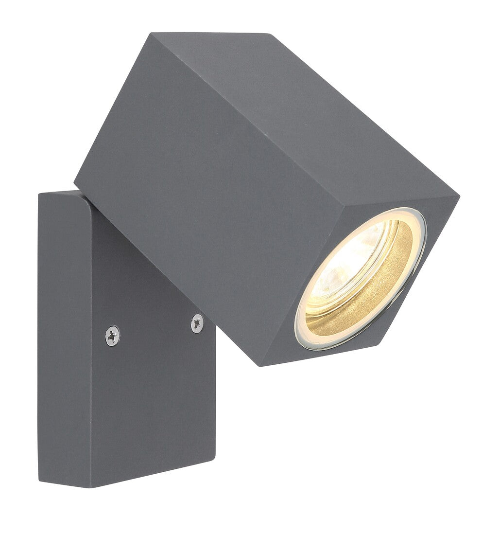 34164W APLIQUE EXTERIOR 1XGU10 35W ALUMINIO ANTRACITA IP44 VERONIKA GLOBO