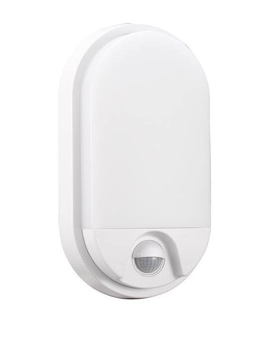 200205057 APLIQUE PARED OVALADO LED DOKO CON SENSOR MOVIMIENTO 15W 4000K BLANCO GSC | Suministros Figmar