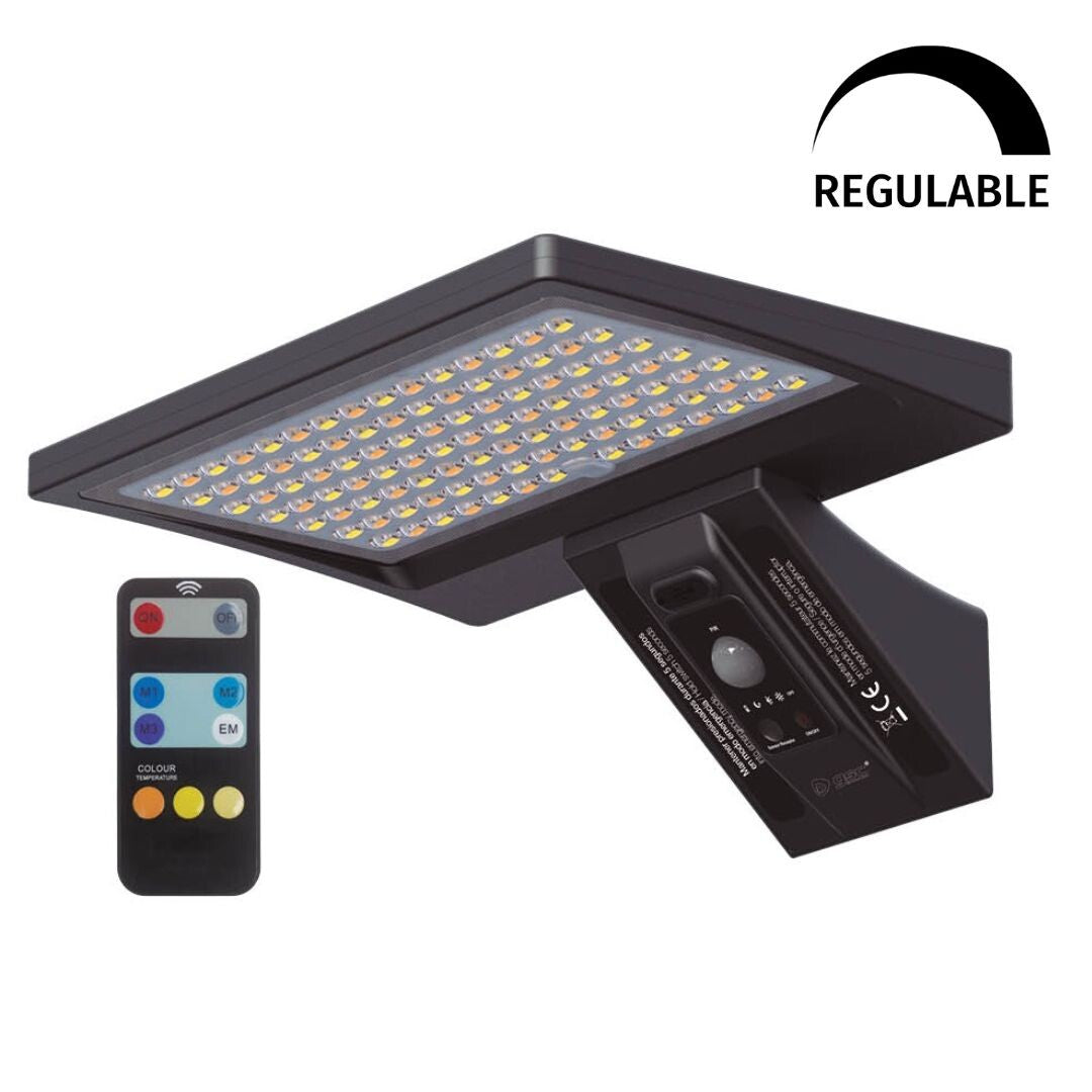 200210019 APLIQUE SOLAR LED GANDA REGULABRE 8W IP65 GSC