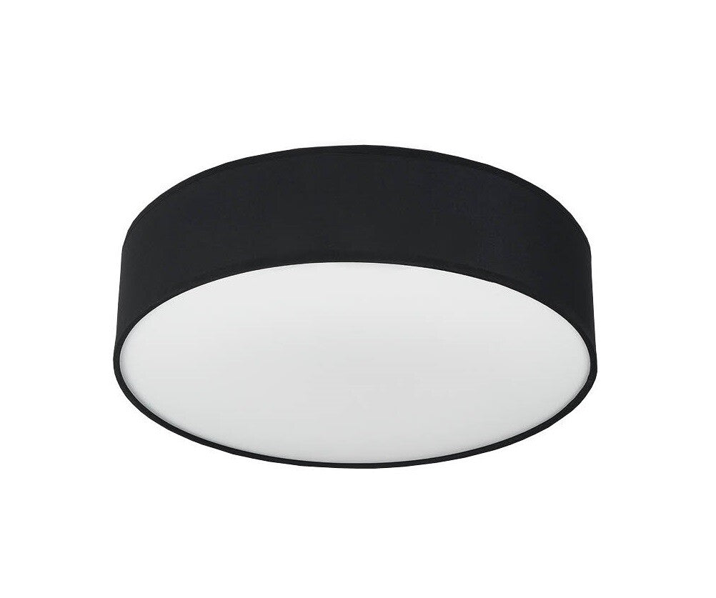 203600002 PLAFÓN TECHO DE TELA GEMENA 2XE27 NEGRO GSC | Suministros Figmar