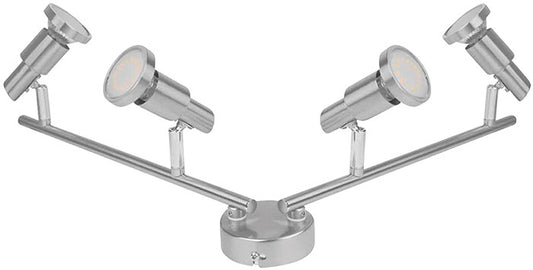 540583 REGLETA LED 4 FOCOS 2,6W NIQUEL 2700K OSRAM