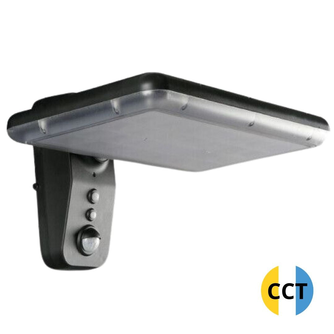 2075008 SOLAR-WANDLEUCHTE 15W MIT DÄMMERUNGS-/BEWEGUNGSSENSOR 4000K/6000K F-BRIGHT