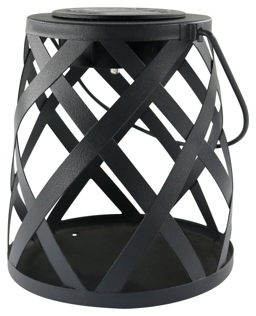 G2208 LAMPARA SOLAR DECORATIVA METALICA NEGRA GALIX