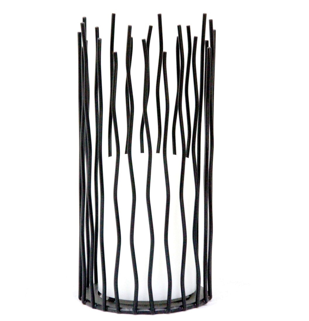 G2124 LAMPARA SOLAR VELA PARPADEO C/VARILLAS METAL+PLASTICO GALIX