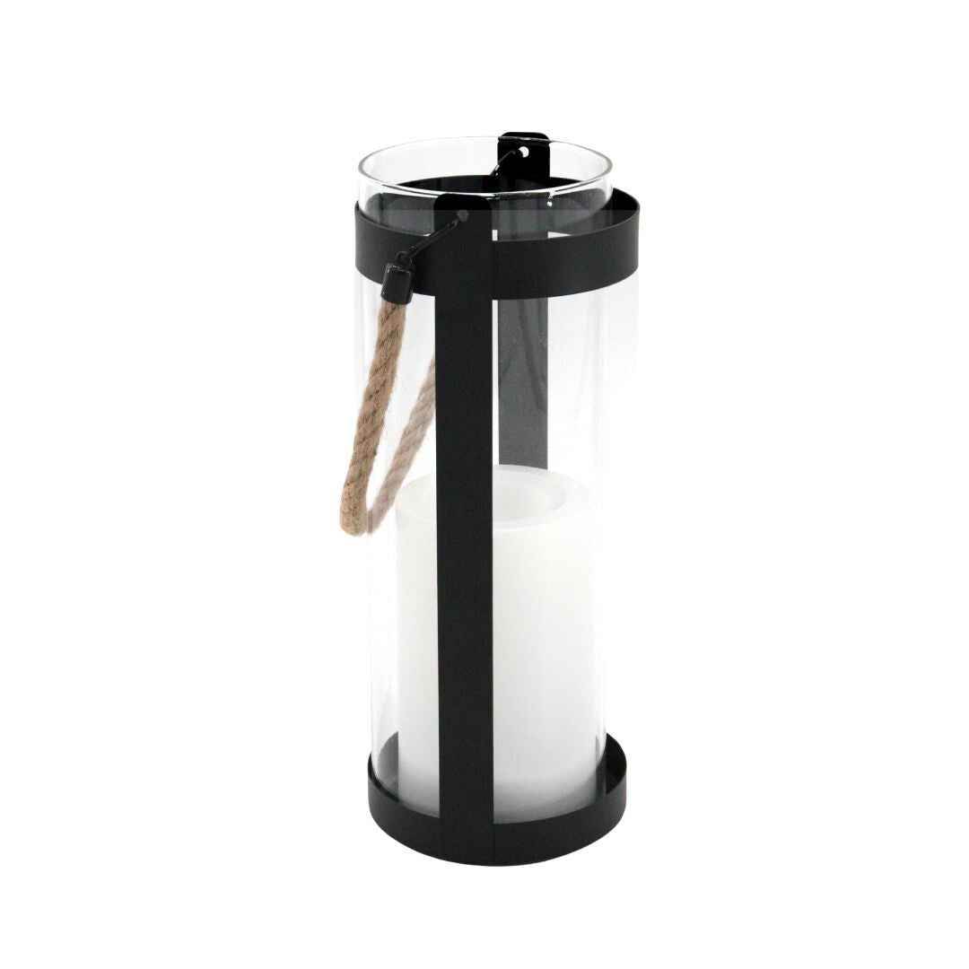 G2009 SOLARLEUCHTE FLACKERNDE FLAMME MIT HENKEL METALL+GLAS GALIX