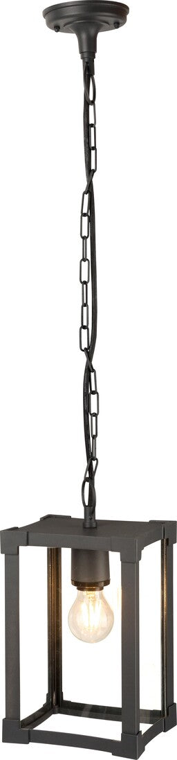 43207 LAMPARA COLGANTE NEGRA TAMON C 1xE27 LEDESMA