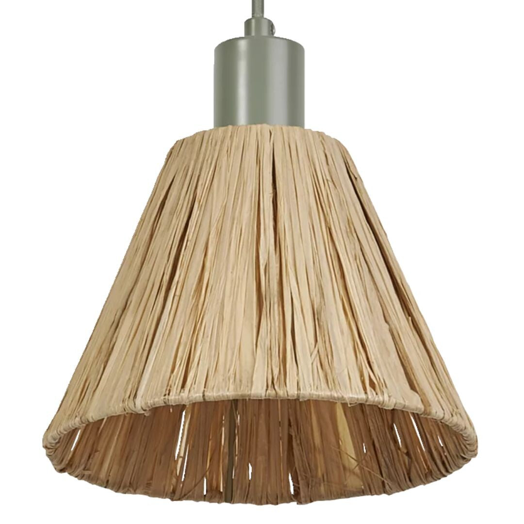 838154 LAMPARA COLGANTE RAFIA VERDE 1xE27 RAFFIA DECOR LEDVANCE