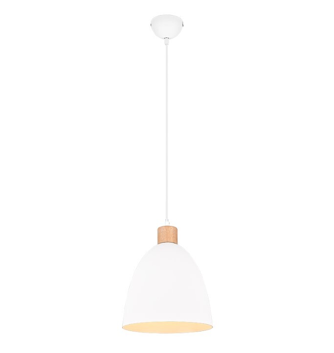 R30681031 LAMPARA COLGANTE 1xE27 IP20 150cm BLANCO JAGGER TRIO | Suministros Figmar