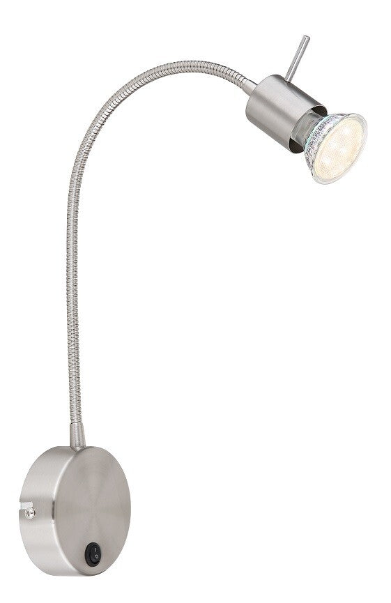 57310N APLIQUE FOCO PARED INTERRUPTOR 1xGU10 35W 230V NIQUEL MILLY GLOBO