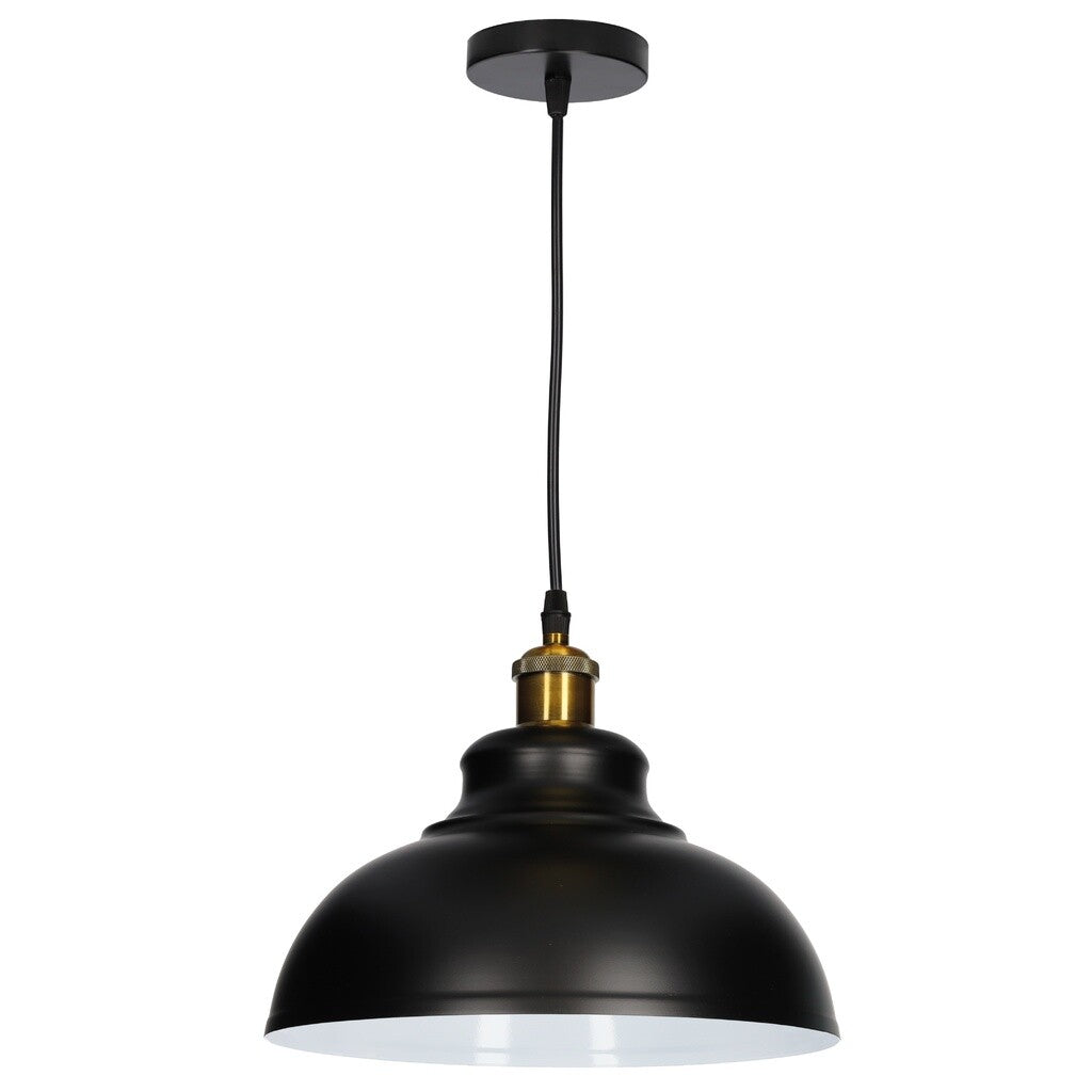 204400070 LAMPARA COLGANTE AKURE E27 Ø290mm NEGRO GSC | Suministros Figmar