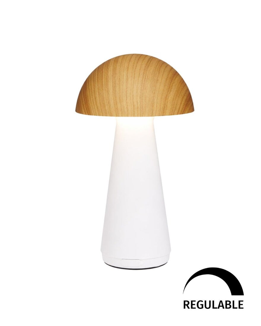 10589 LAMPARA SOBREMESA BLANCO/HAYA 3W 3000K REGULABLE NEPAL JUERIC