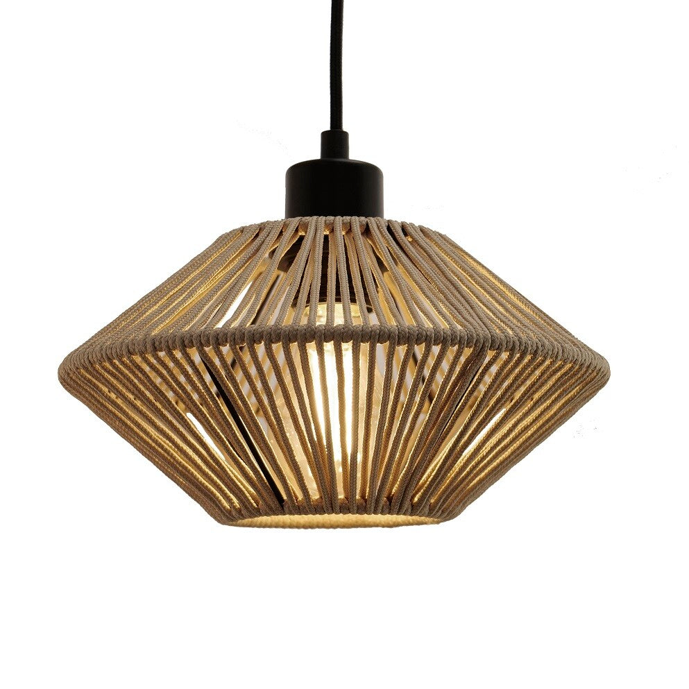 10501 SAND SILK CORD PENDANT LAMP 400mm E27 40W LAOS JUERIC