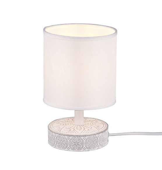Lámpara Sobremesa Cerámica Blanca E14 IP20 Marie Trio Lighting