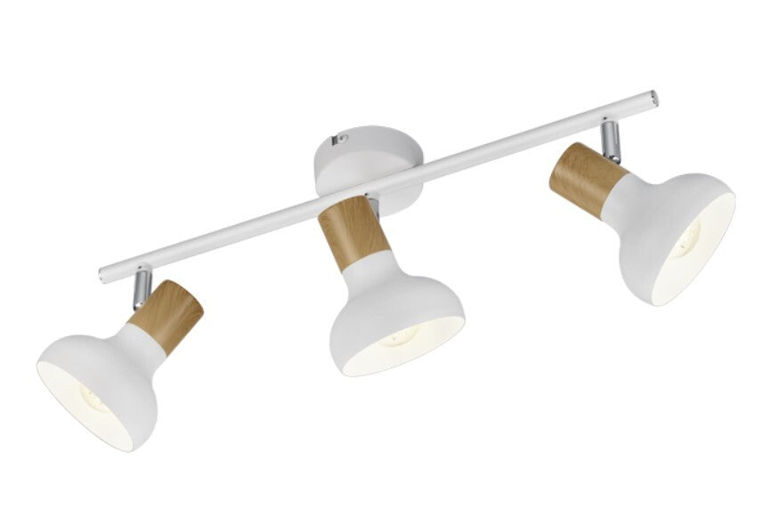 R81523031 SCHIENENSYSTEM 3 STRAHLER 3xE14 WEISS LATIKA TRIO