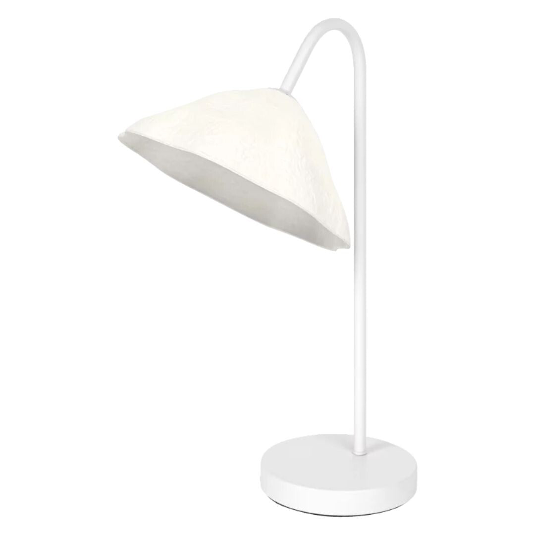 Lámpara Sobremesa Papel Maché Blanca E14 Regulable Lotus Leaf Ledvance
