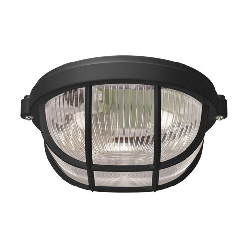 04318 APLIQUE EXTERIOR REDONDO 1xE27 SALTO PRO 10 NEGRO STRUHM