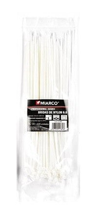 9628 BRIDA POLIAMIDA 6,6 TRANSPARENTE BOLSA 100 UD 2,5x100mm MIARCO