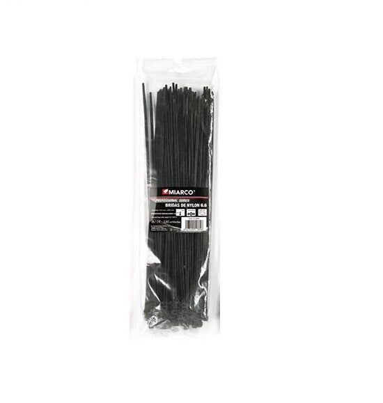 9705 BRIDA POLIAMIDA 6,6 NEGRA BOLSA 100 UD 3,5x140mm MIARCO