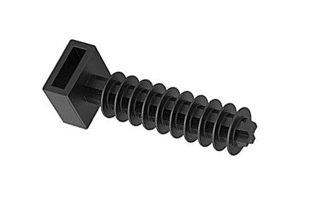 21165 100ud TACOS NEGROS PARA BRIDAS Ø6mm