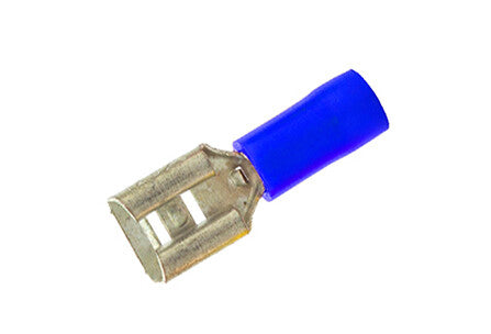 RTFA 100ud TERMINAL HEMBRA AZUL 21 mm. P/MACHO 6,8 x 0,8 COPAIN