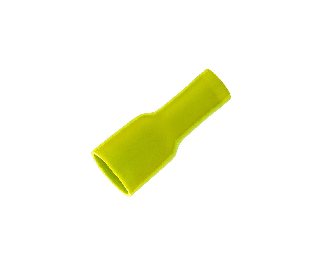 RTFYE 100 St. KABELSCHUHHÜLSE, GELB 25 mm². FÜR STECKER 6,3 x 0,8 COPAIN