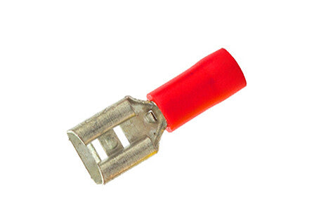 RTPF 100ud TERMINAL HEMBRA ROJO 17,9mm. P/MACHO 2,8 x 0,8mm. COPAIN
