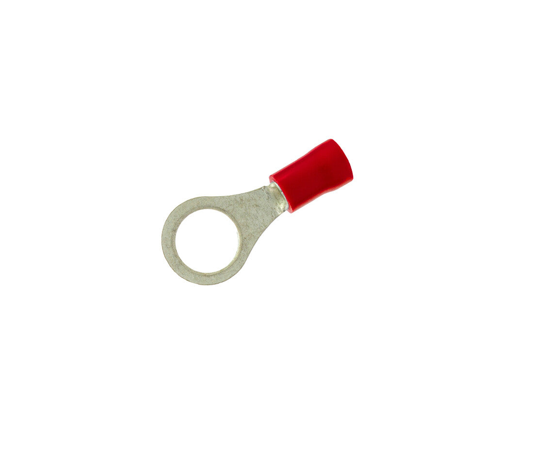 RTR103 100ud TERMINAL AISLADO REDONDO ROJO øINT: 3,2mm COPAIN