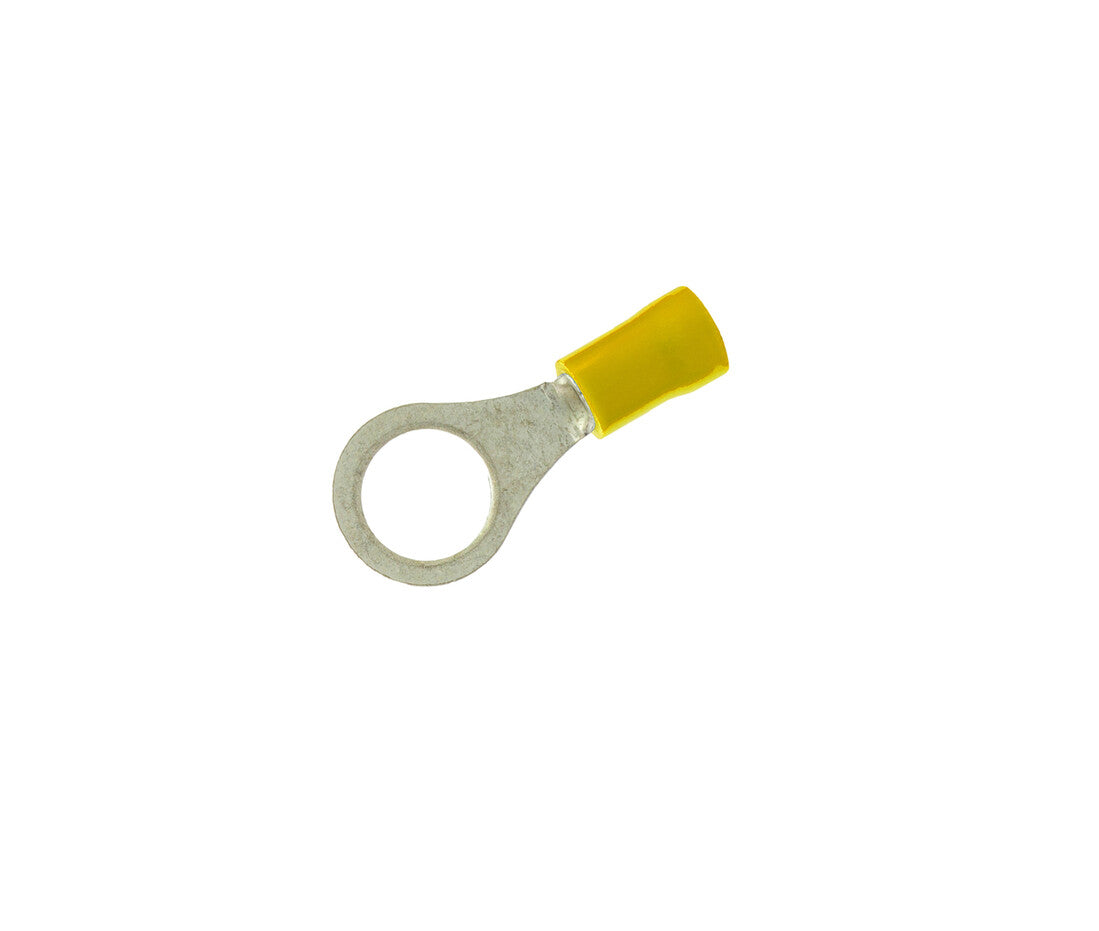 RY106 100ud TERMINAL AISLADO REDONDO AMARILLO øINT: 6,4mm COPAIN