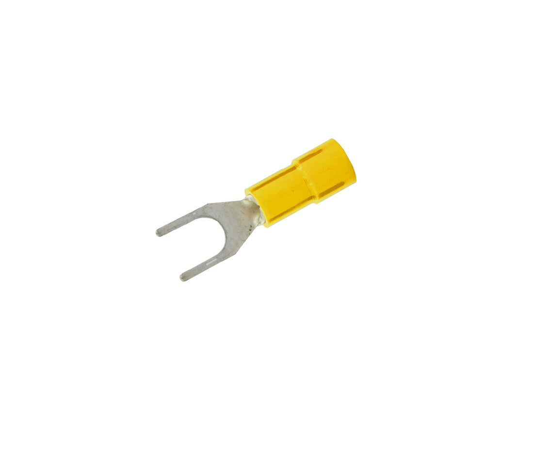 RTY205 100ud TERMINAL HORQUILLA AISLADO AMARILLO øINT: 5,3 mm COPAIN