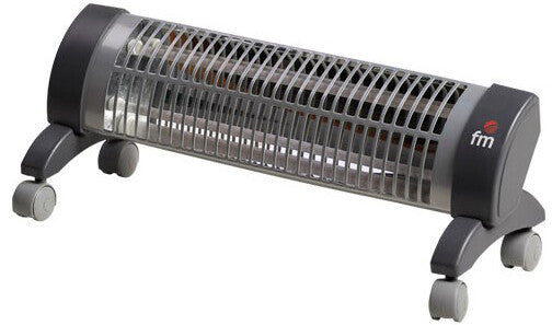 2302-R ESTUFA CUARZO CON RUEDAS 1200W FM
