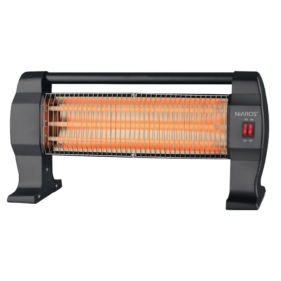 301010015 ESTUFA PEANA 3 BARRAS 400-800-1200W NEGRA BARAM NIAROS
