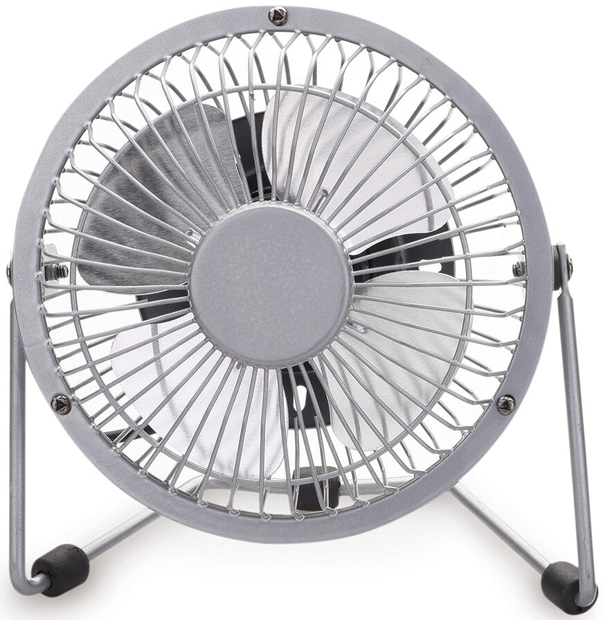 5000729 VENTILADOR GRIS SOBREMESA USB OSCILANTE 3W NIAROS | Suministros Figmar