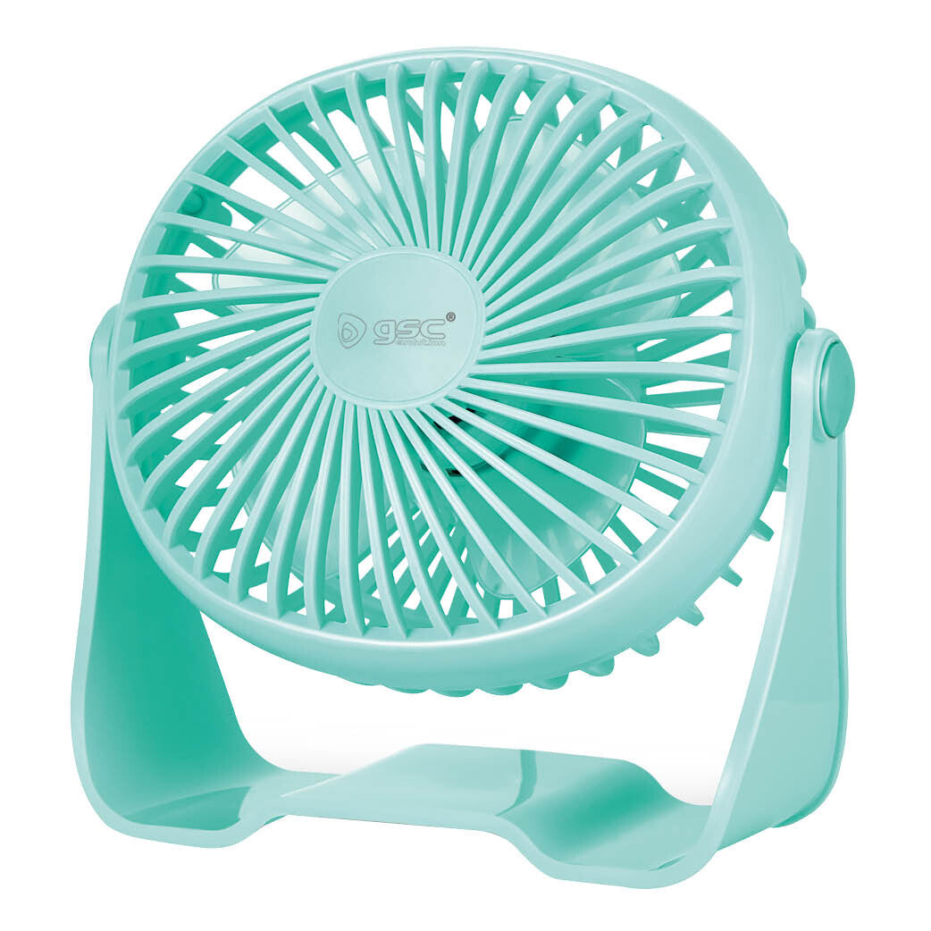 300010020 MINI VENTILADOR SOBREMESA USB 3W Ø15CM AGUAMARINA ALUA GSC