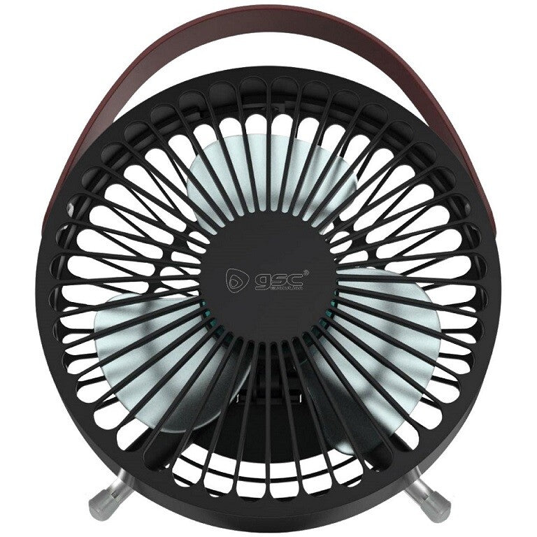 300010029 MINI VENTILADOR SOBREMESA USB 5W Ø14CM NEGRO TAPRI GSC
