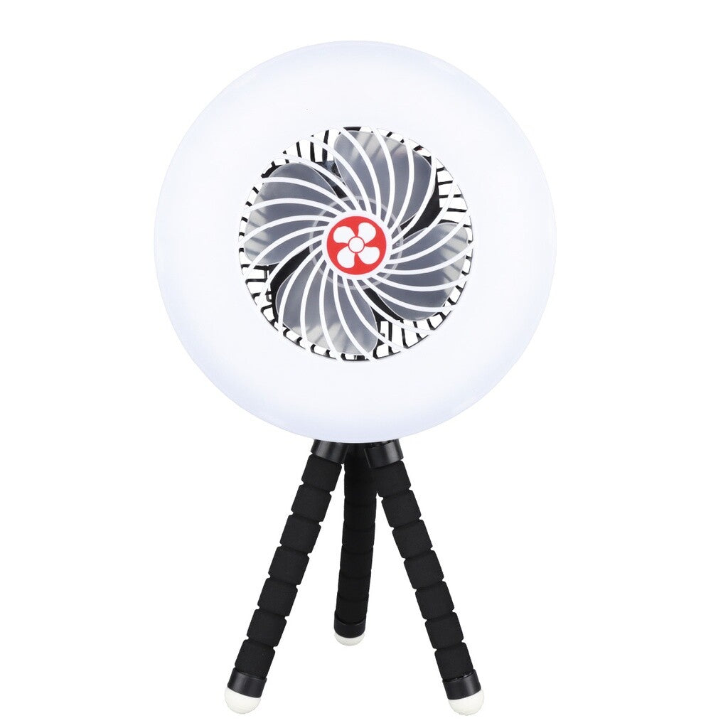300040005 MINI VENTILADOR SOLAR CON LUZ Y TRIPODE FLEXIBLE TANAMI NIAROS