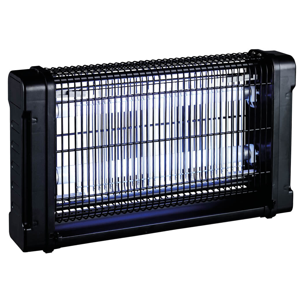 001605383 MATA INSECTOS ELECTRICO 2x10W 80M2 NEGRO GSC | Suministros Figmar