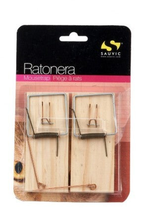 15125 2ud TABLA RATONERA MADERA DE PINO 11x4,8x1,2cm SAUVIC