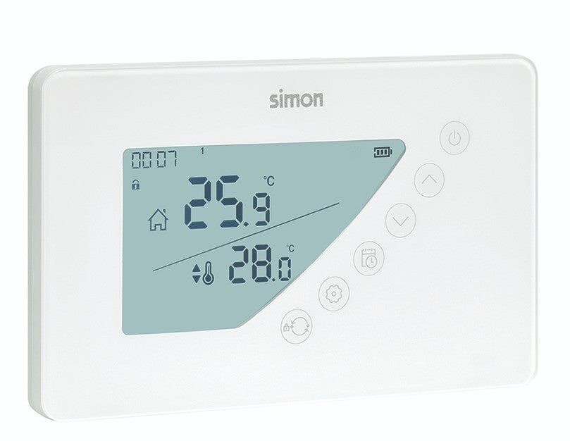 AF511103 TERMOSTATO DIGITAL PROGRAMABLE SEMANAL BLANCO SIMON