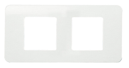 2272 BM PLACA VERTICAL 2 VENTANAS S/TORNILLOS S/GARRA MARFIL NIESSEN STYLO