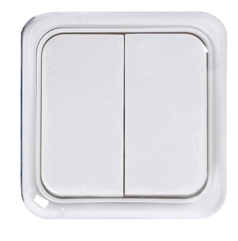 MS131801 INTERRUPTOR DOBLE DE SUPERFICIE ALFA SIMON | Suministros Figmar