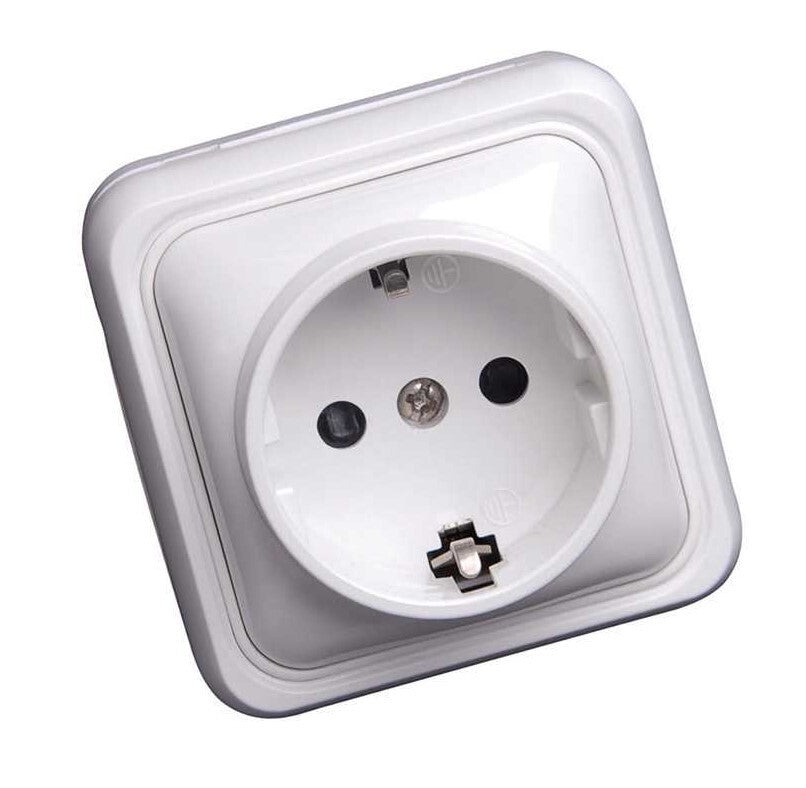 MS137803 BASE ENCHUFE CON TT DE SUPERFICIE ALFA SIMON