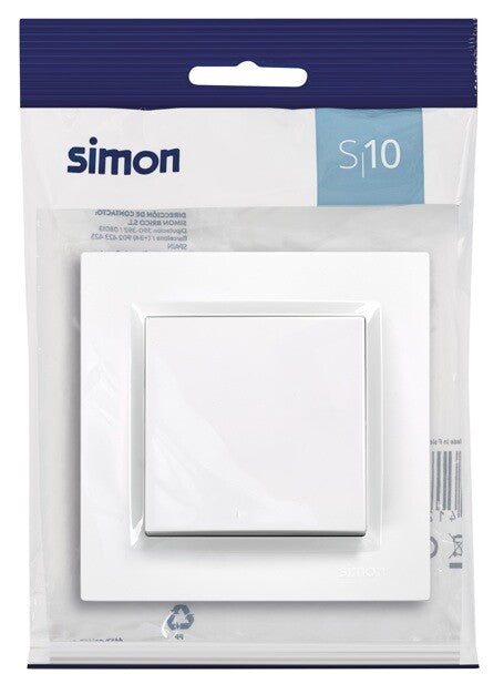 F1090201030 CONMUTADOR BLANCO SERIE 10 SIMON