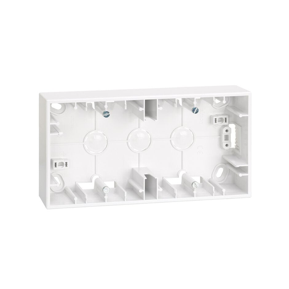 G2700752030 CAJA SUPERFICIE 2 ELEMENTOS BLANCA S27 SIMON | Suministros Figmar