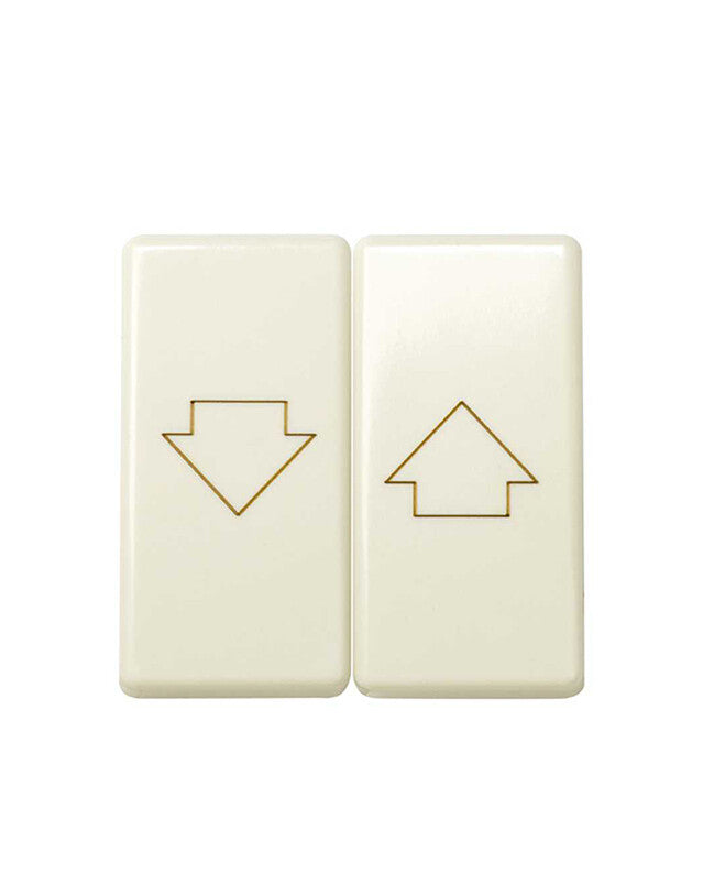 27028-32 TECLA DOBLE PARA PERSIANAS MARFIL | Suministros Figmar