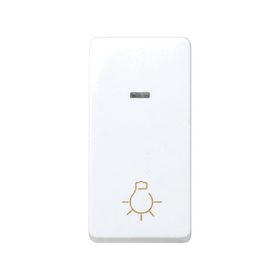 27161-64 PULSADOR LUZ/LUM. BL. NIEVE | Suministros Figmar
