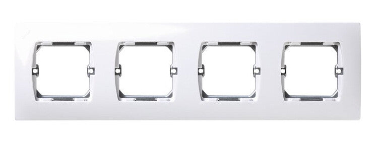 27640-65 PLACA 4 MODULOS ANCHOS BLANCA