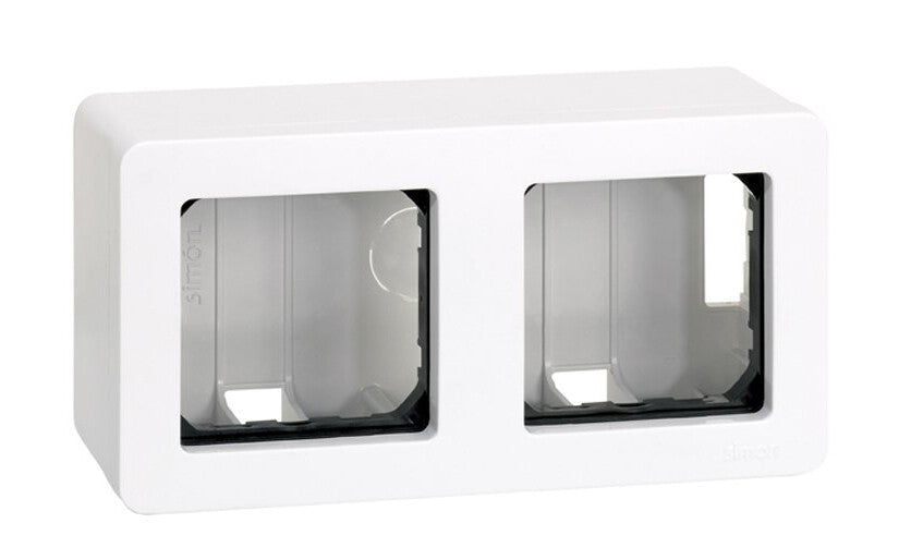 G2782135 CAJA SUPERFICIE 2 ELEMENTOS BLANCA S27 SIMON | Suministros Figmar